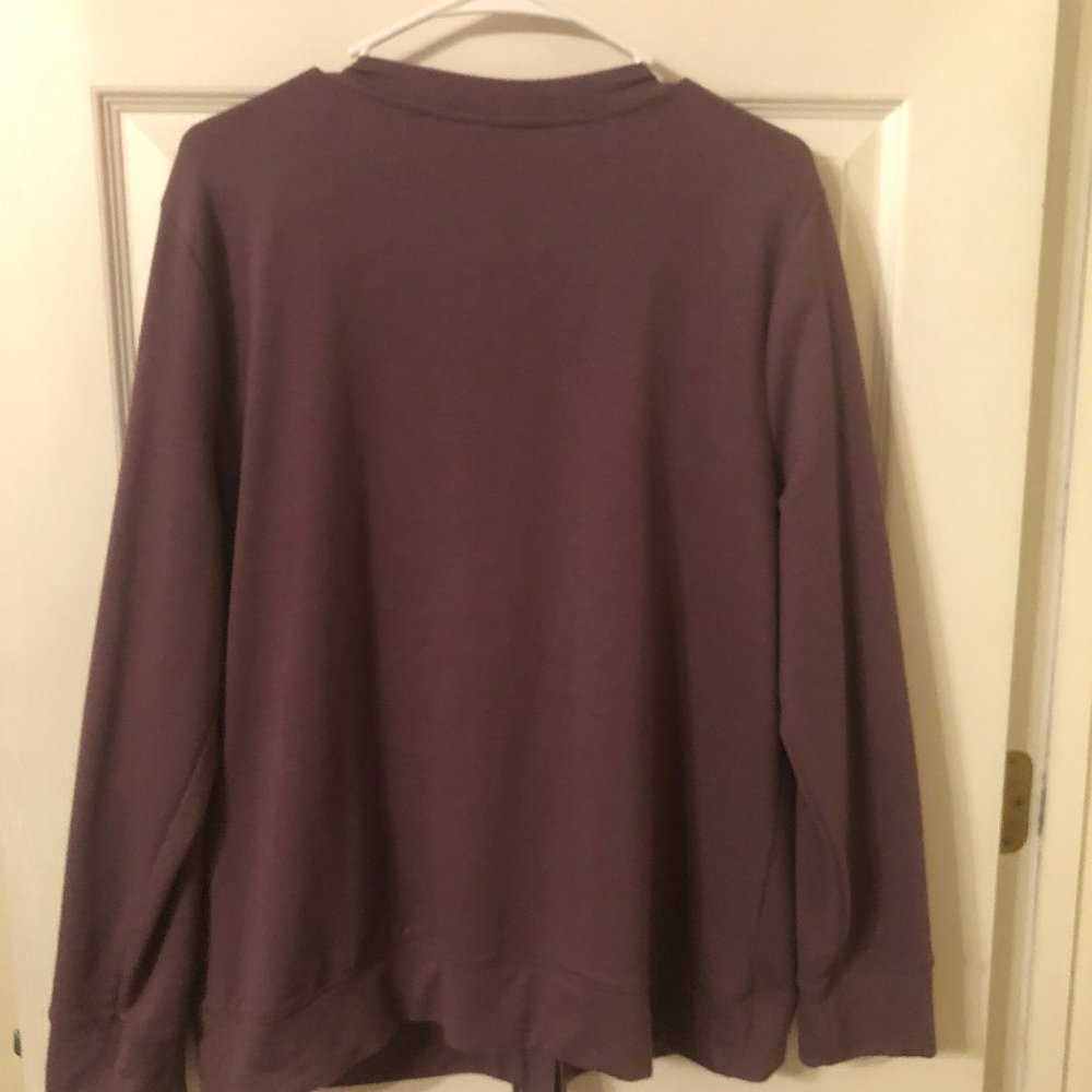 Dusty purple half zip jacket